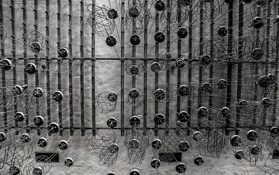 The former coal mine "Ost" in Hamm was closed in 2010. This year, the area was opened for visitors for a day, with guided tours by former miners. Shown is the changing room with wire baskets instead of lockers that were hoisted to the ceiling to save space.