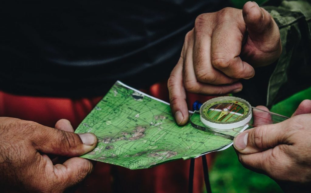 map and compass